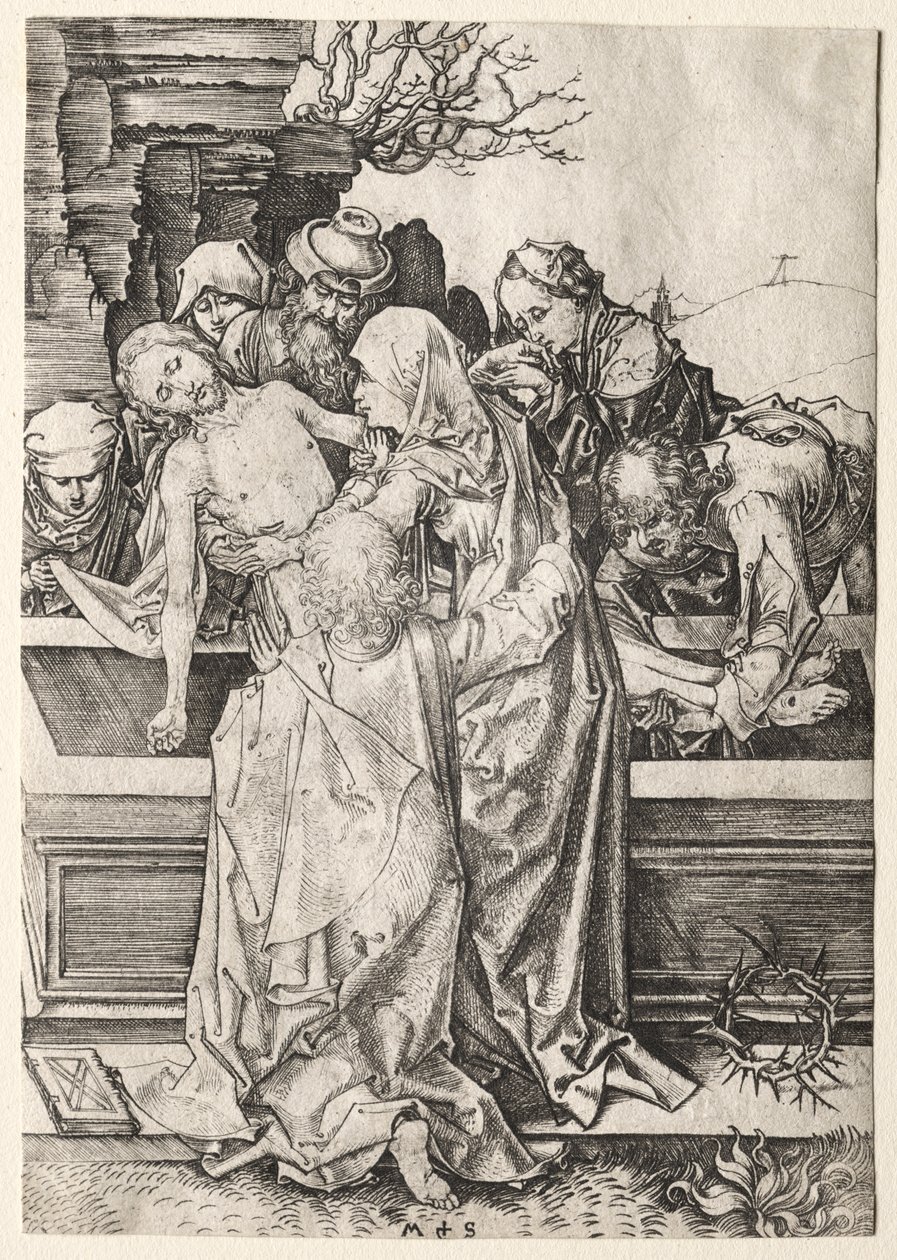 Die Passion: Die Grablegung von Martin Schongauer