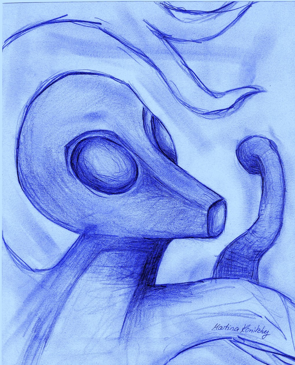 Alien Der Außerirdische Animation von Martina Konitzky