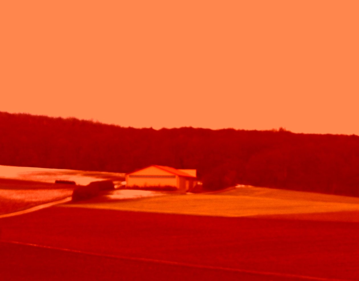 Landschaft Rot von Martina Konitzky