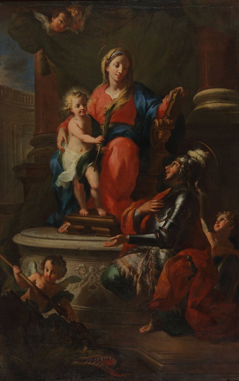 Jungfrau Maria mit Jesus und St. Georg von Martino Altomonte