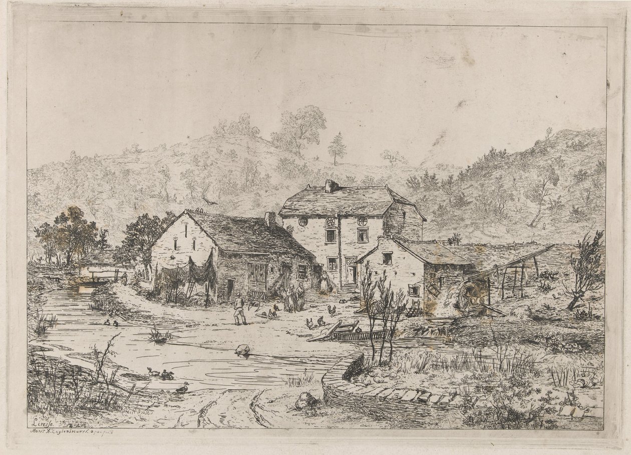 Bauernhof am Wasser von Martinus Antonius Kuytenbrouwer jr.