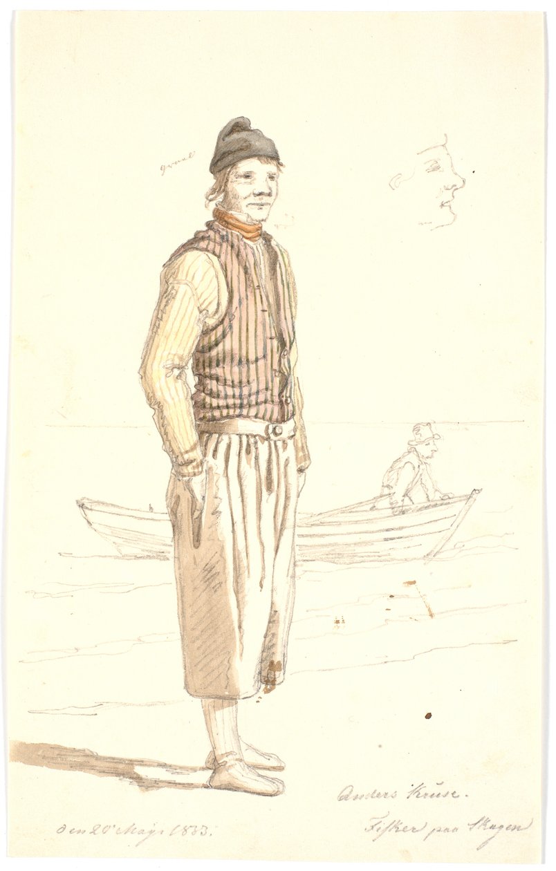 Anders Kruse. Fischer in Skagen von Martinus Rørbye