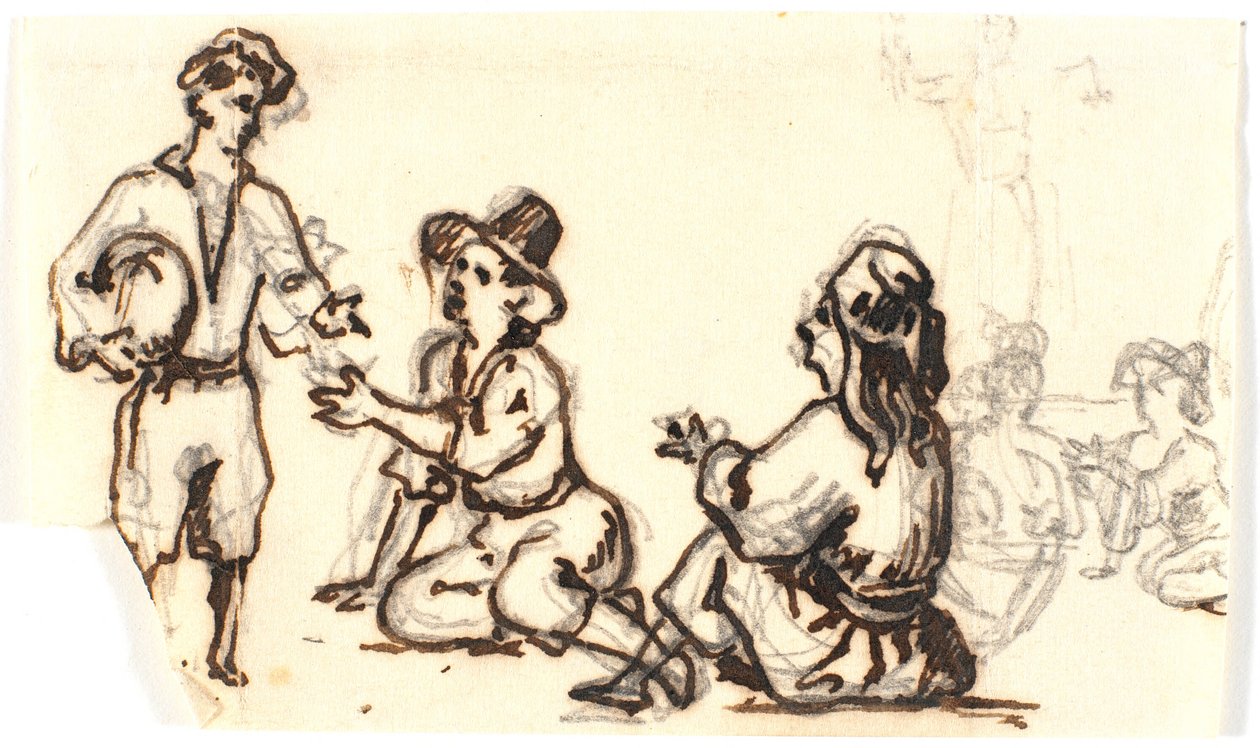 Italienische Figurenskizzen von Martinus Rørbye