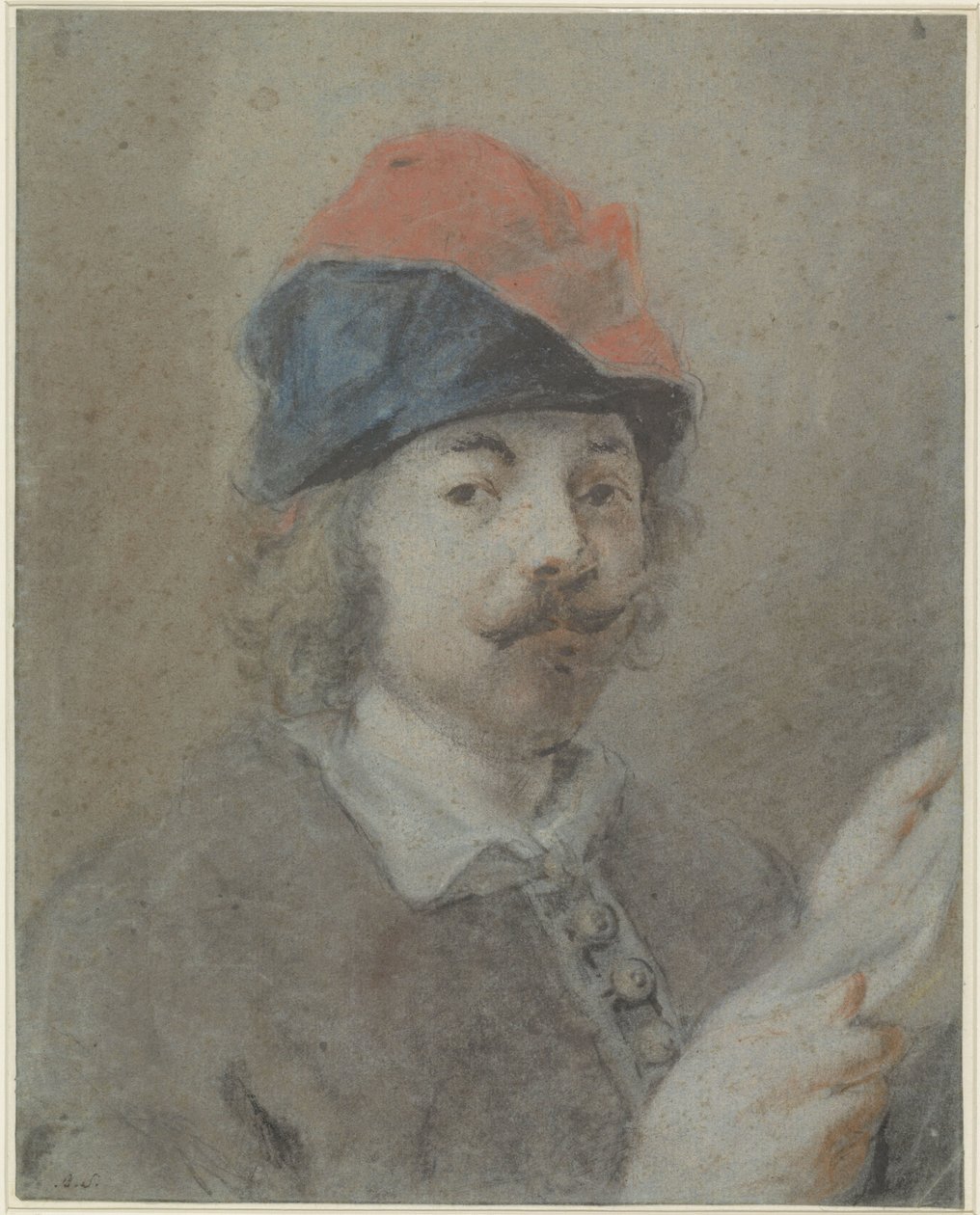 Porträt von Jacques Jordaens von Martinus Schouman