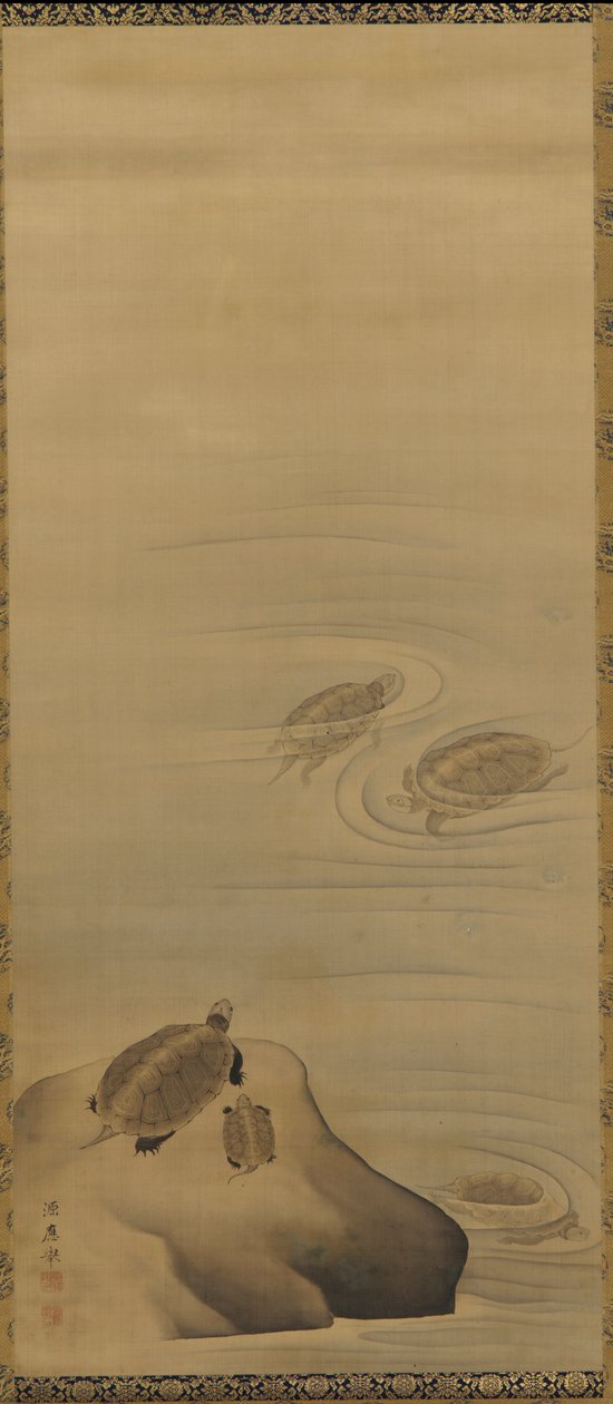Schildkröten, Edo-Periode, 18. Jahrhundert von Maruyama Okyo