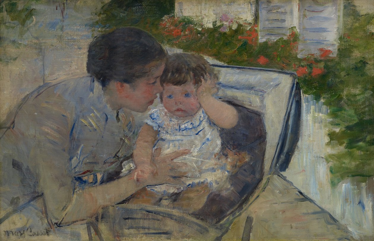 Susan tröstet das Baby, ca. 1881 von Mary Cassatt