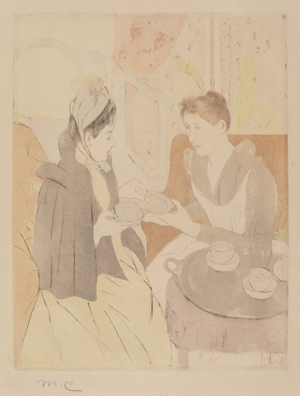 Nachmittagstee-Party, 1890-1891 von Mary Cassatt