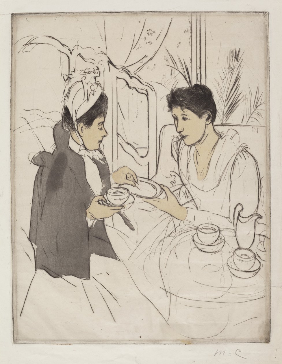 Nachmittagstee-Party, 1890-1891 von Mary Cassatt