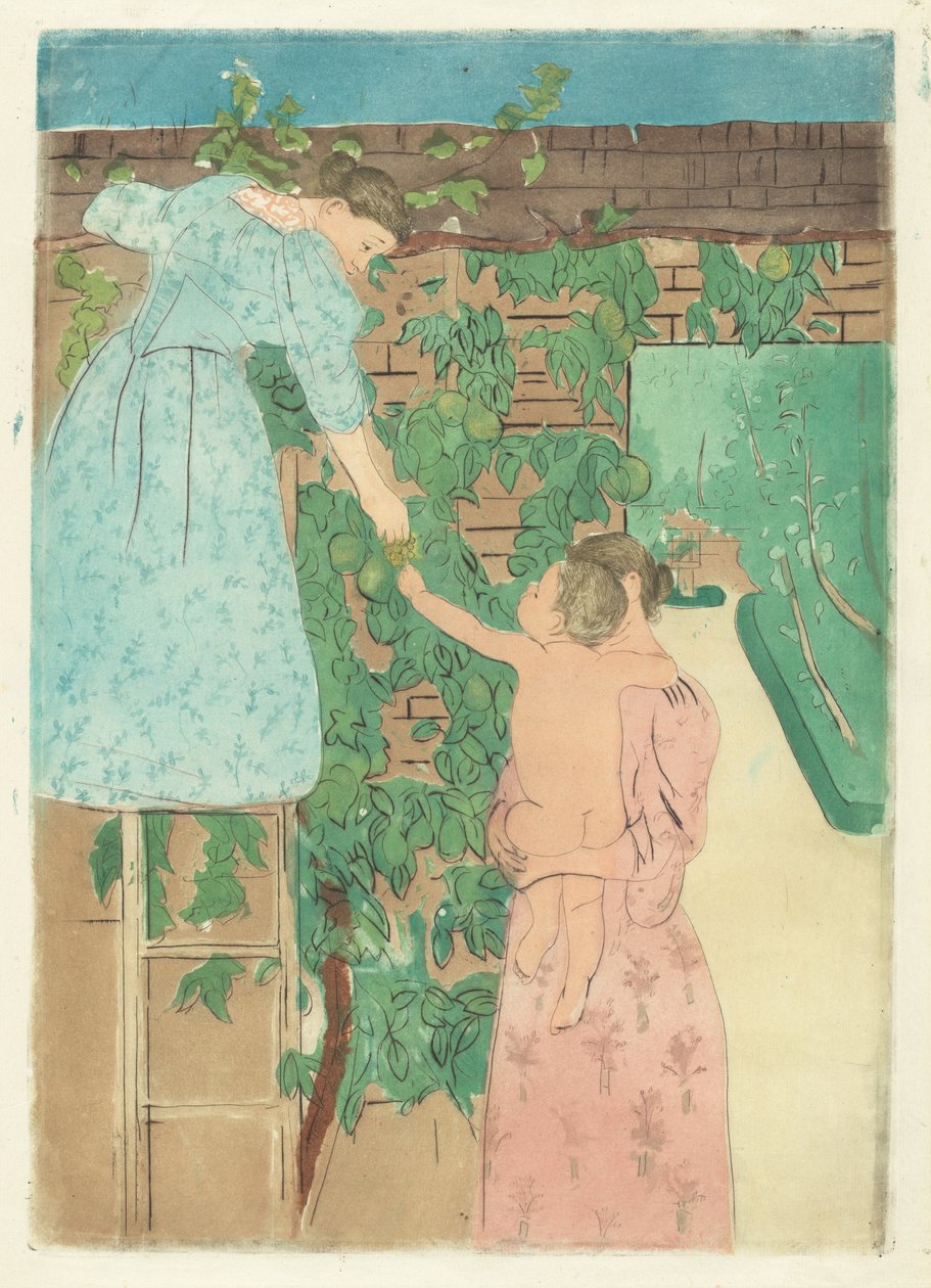 Früchte sammeln von Mary Cassatt