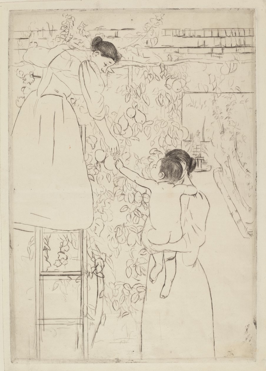 Früchte sammeln von Mary Cassatt
