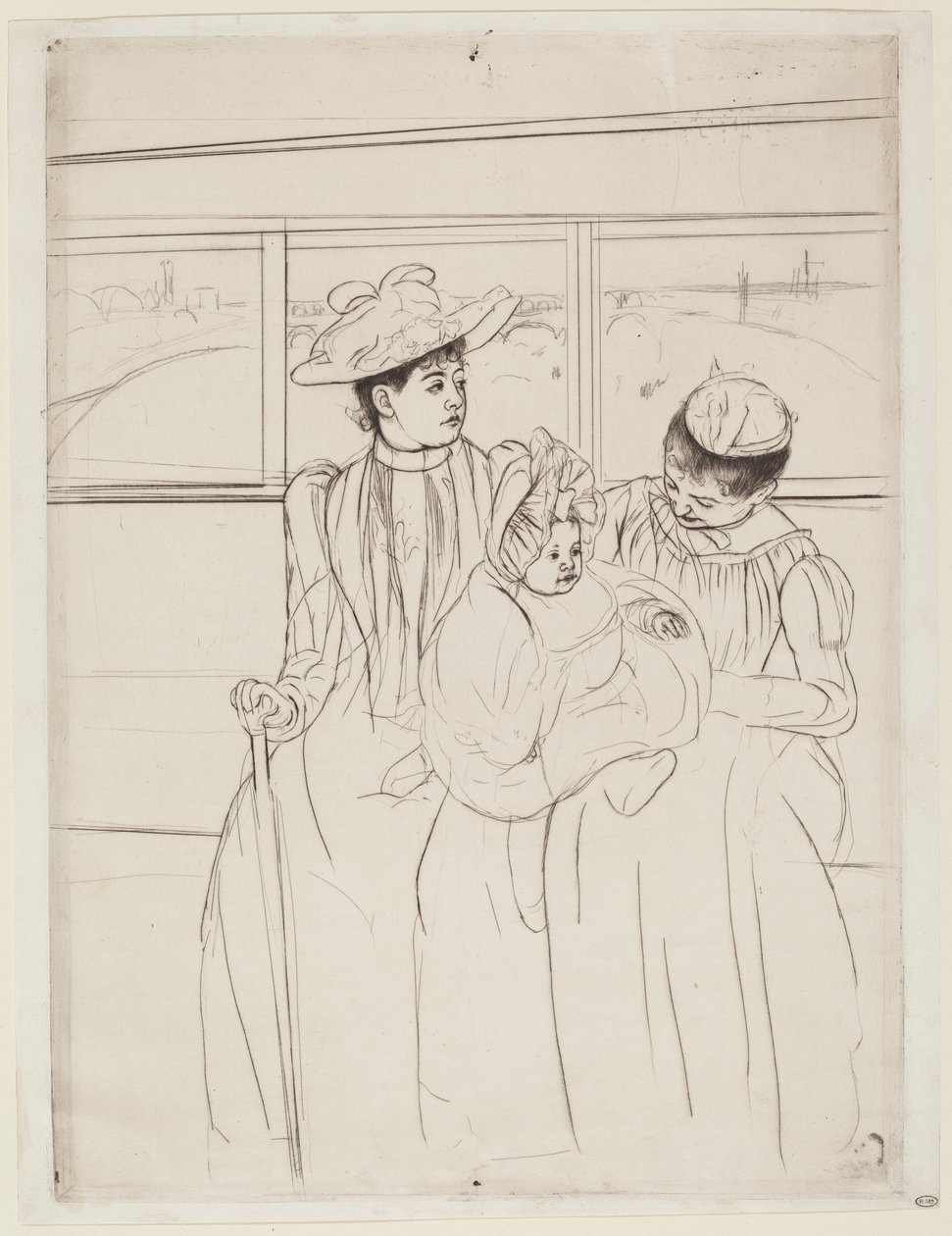 Im Omnibus von Mary Cassatt