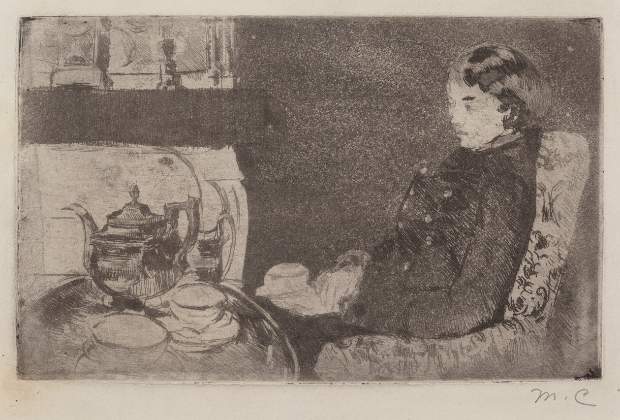 Lydia beim Nachmittagstee von Mary Cassatt