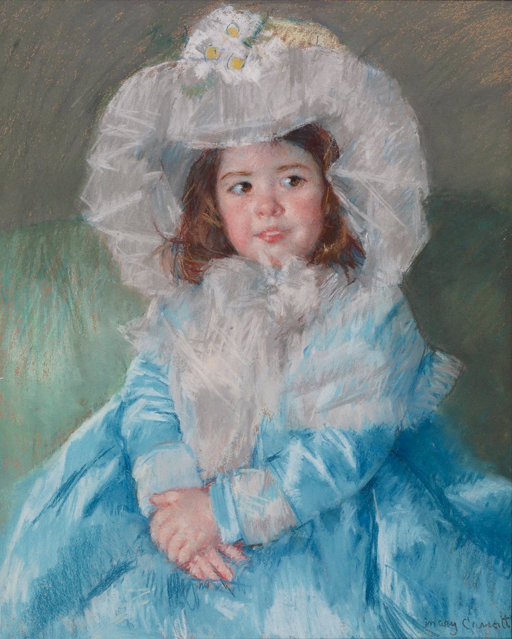 Margot Lefebre in Blau von Mary Cassatt