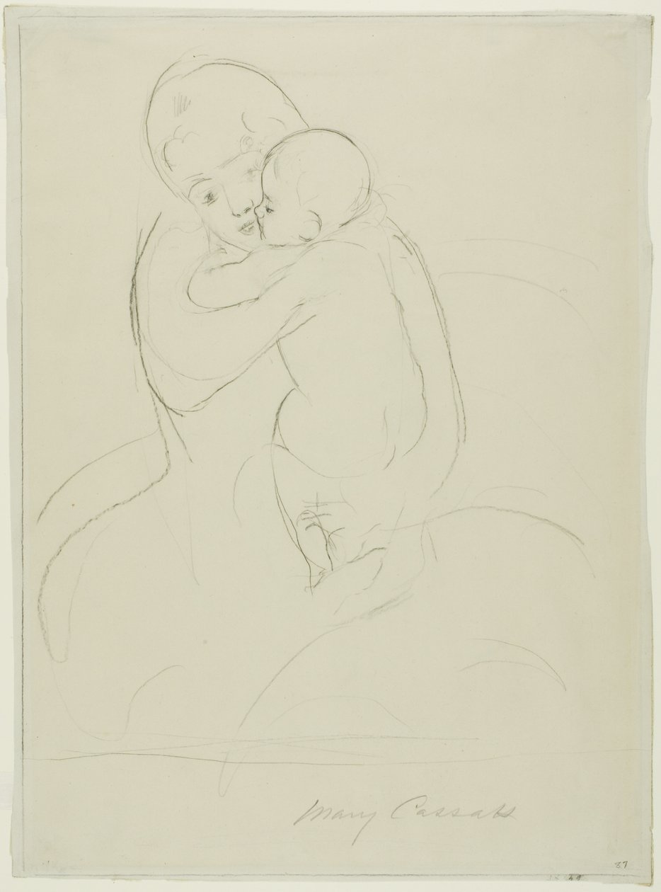 Mütterliche Liebkosung von Mary Cassatt