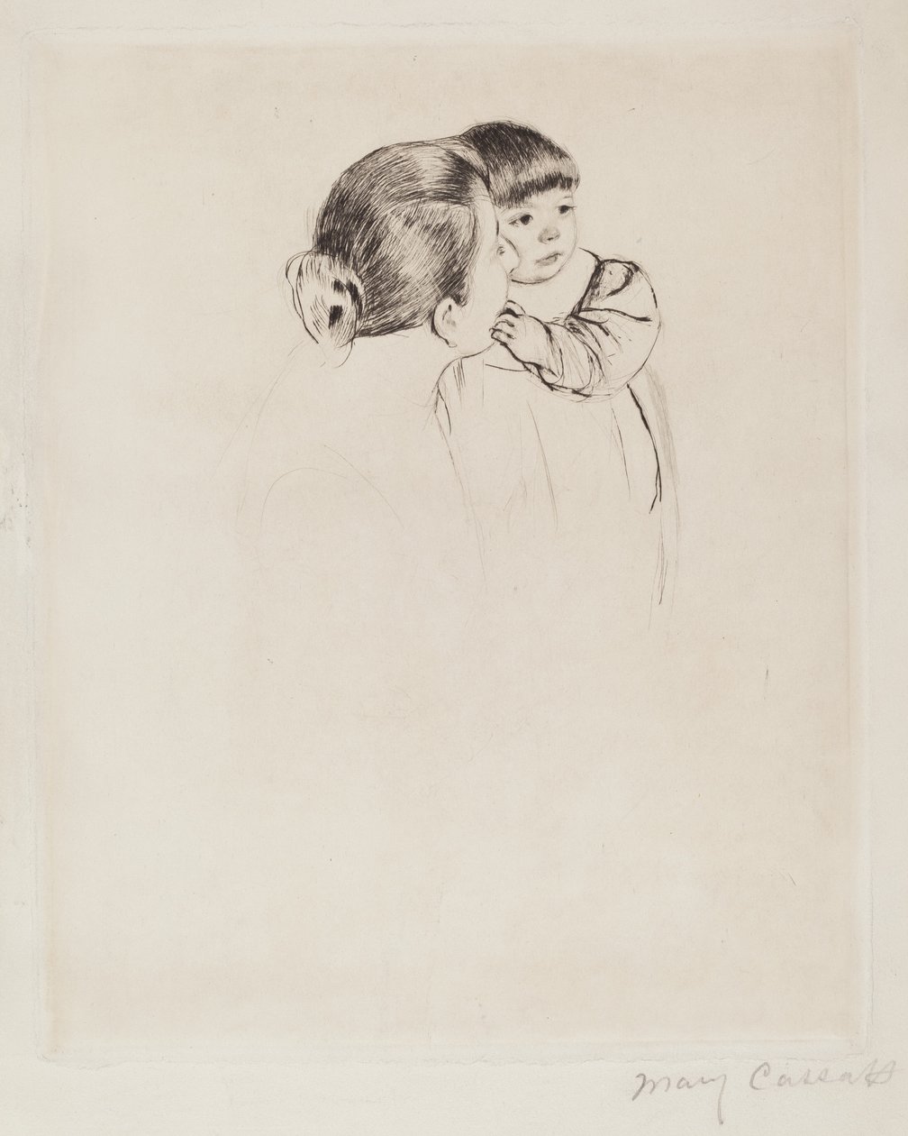 Bäuerin mit Kind, ca. 1894 von Mary Cassatt