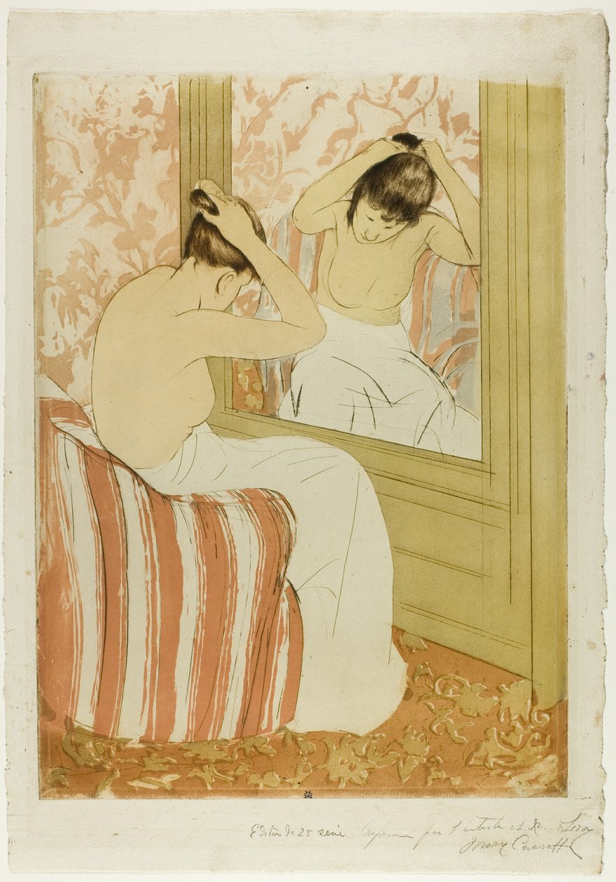 Die Frisur von Mary Cassatt