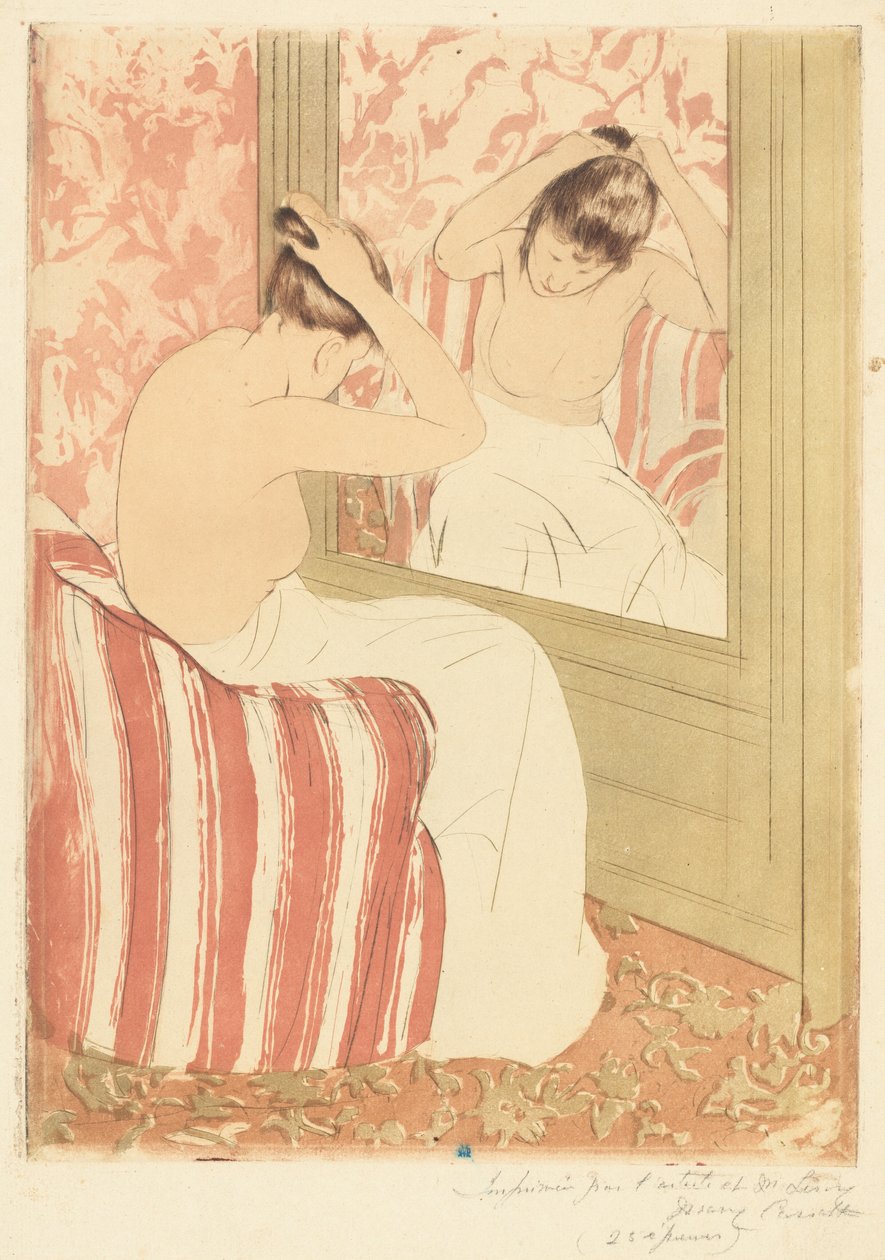 Die Frisur von Mary Cassatt