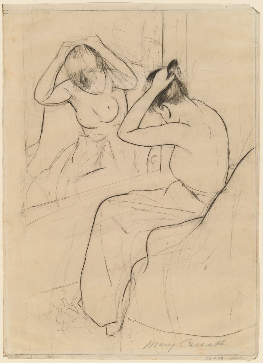 Die Frisur, 1891 von Mary Cassatt