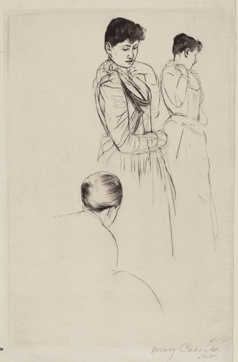 Die Anprobe von Mary Cassatt