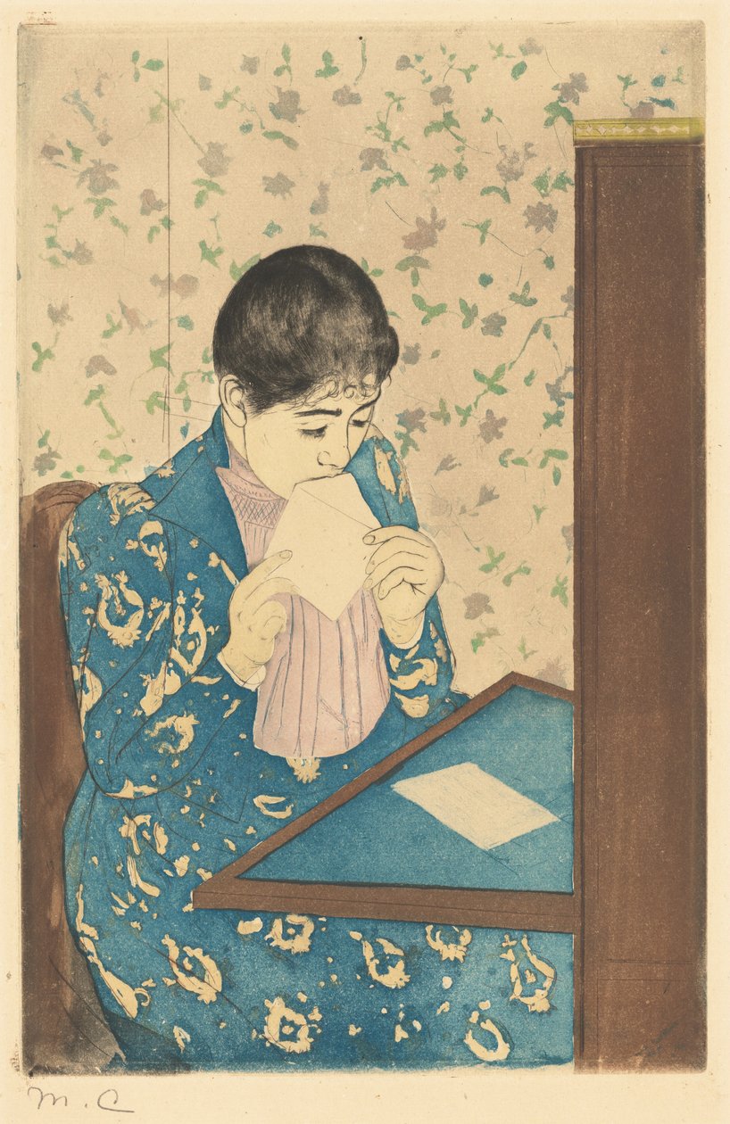 Der Brief, 1890-1891 von Mary Cassatt