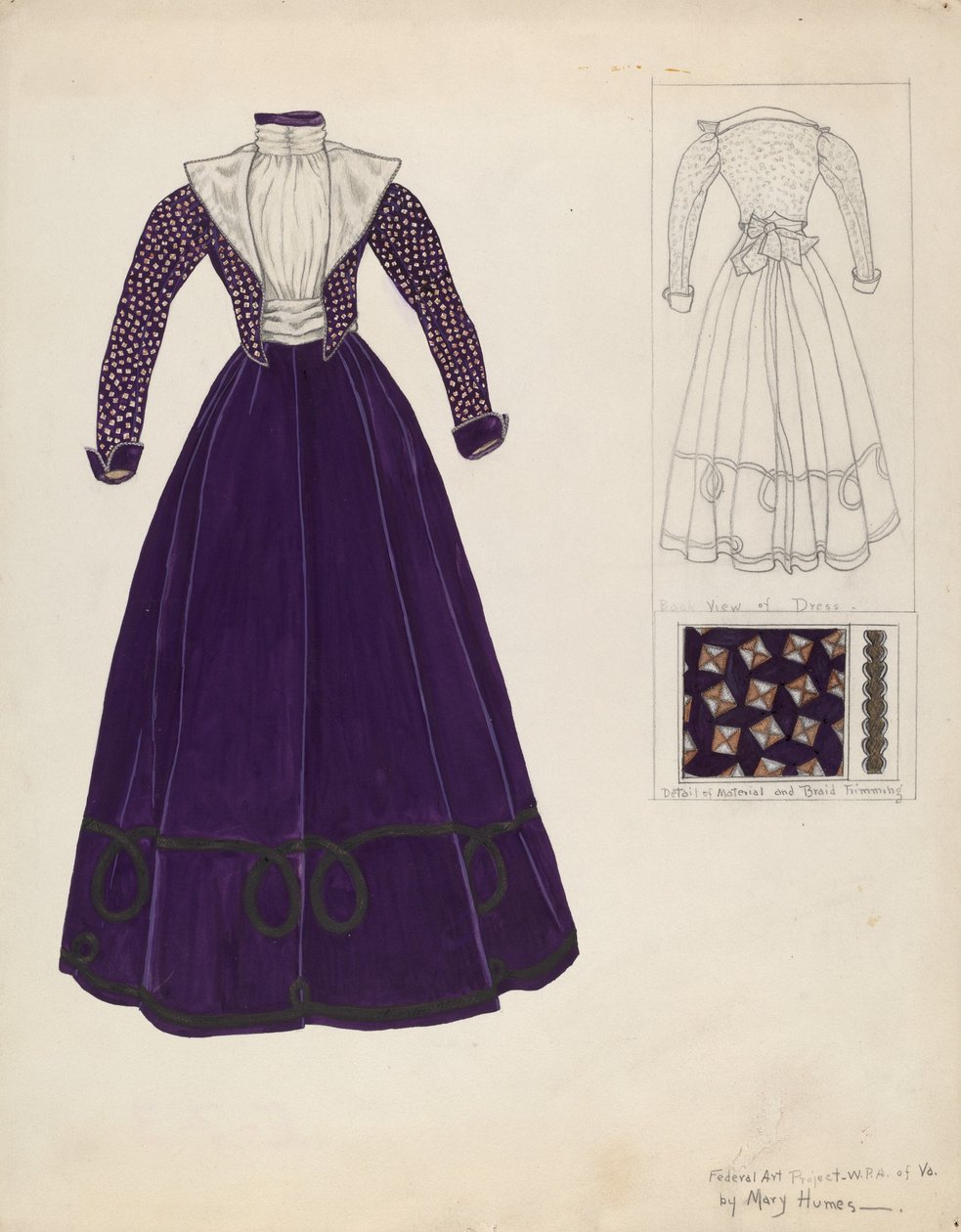 Kleid, ca. 1938 von Mary E Humes
