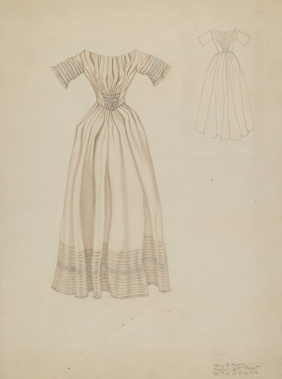 Hochzeitskleid, ca. 1937 von Mary E Humes