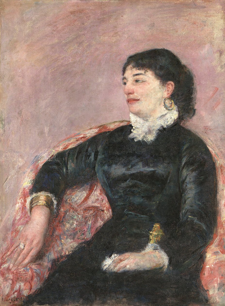 Porträt einer italienischen Dame von Mary Cassatt