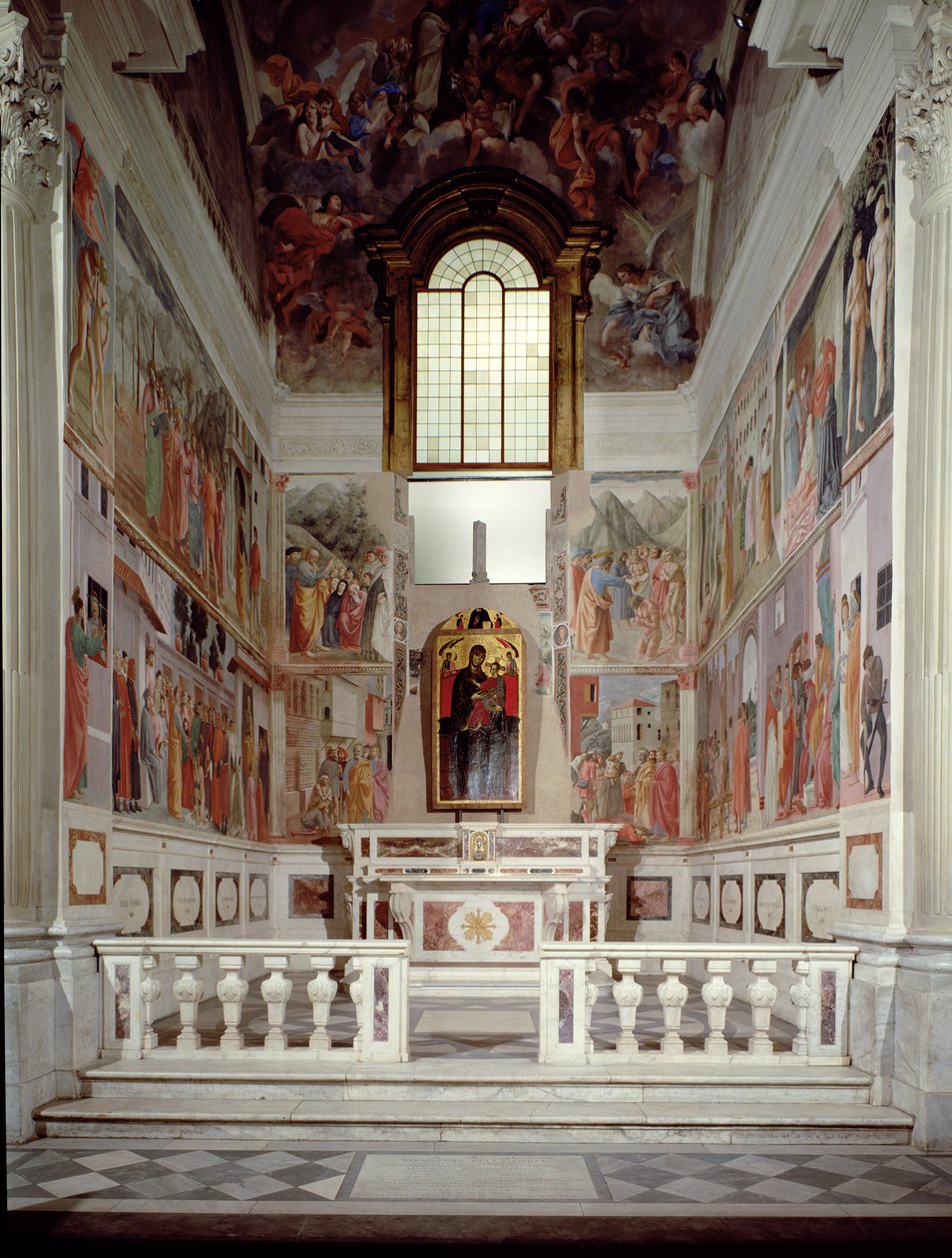 Gesamtansicht der Kapelle von Filippino Lippi