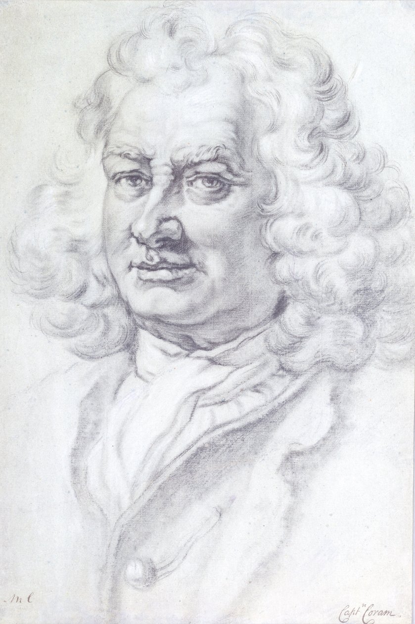 Porträt von Kapitän Thomas Coram, 1768 von Mason Chamberlin