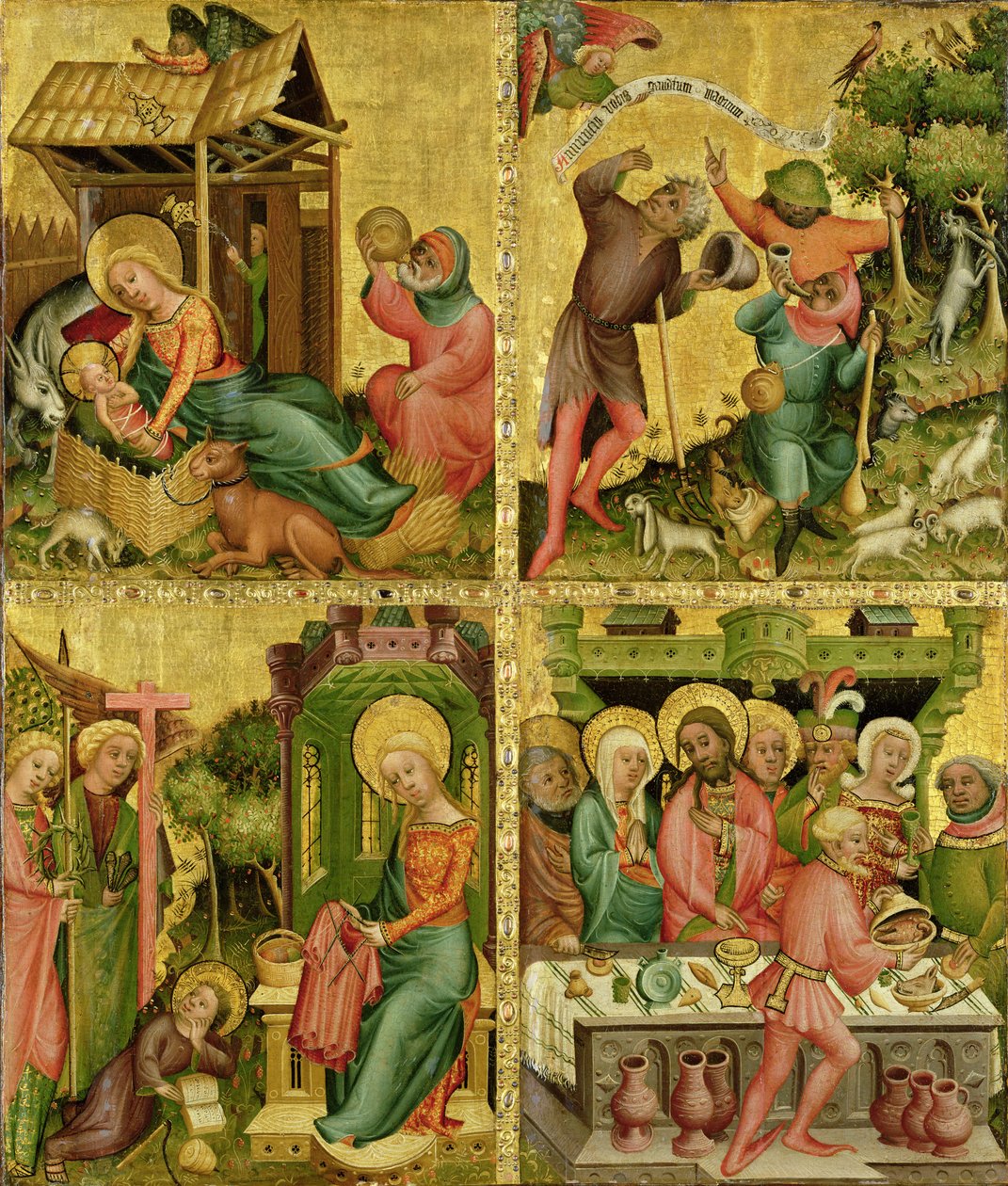 Der Buxtehude-Altar, rechter Flügel, 1400-10 (Tempera auf Holz) von Master Bertram of Minden