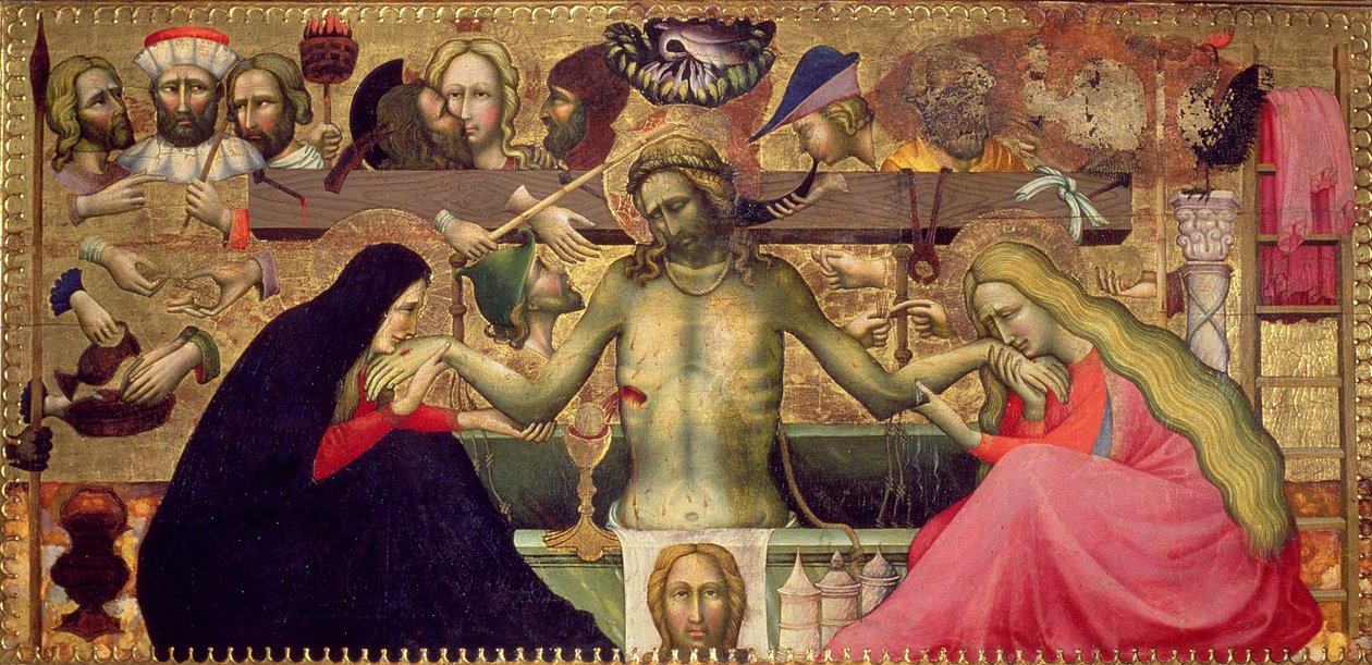 Madonna und Kind mit Heiligen, 1415 von Master of 1415