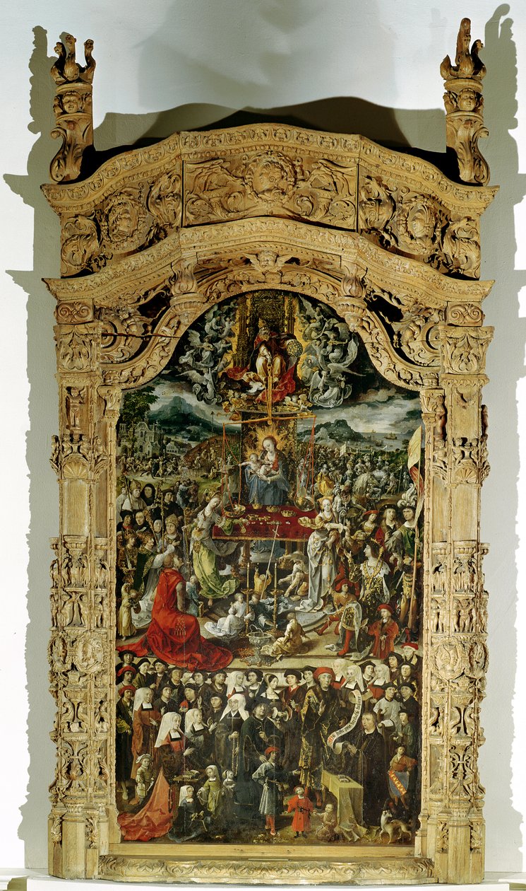 Au Juste Poids Veritable Balance (Wahres Gewicht, Wahre Waage) 1518 von Master of Amiens
