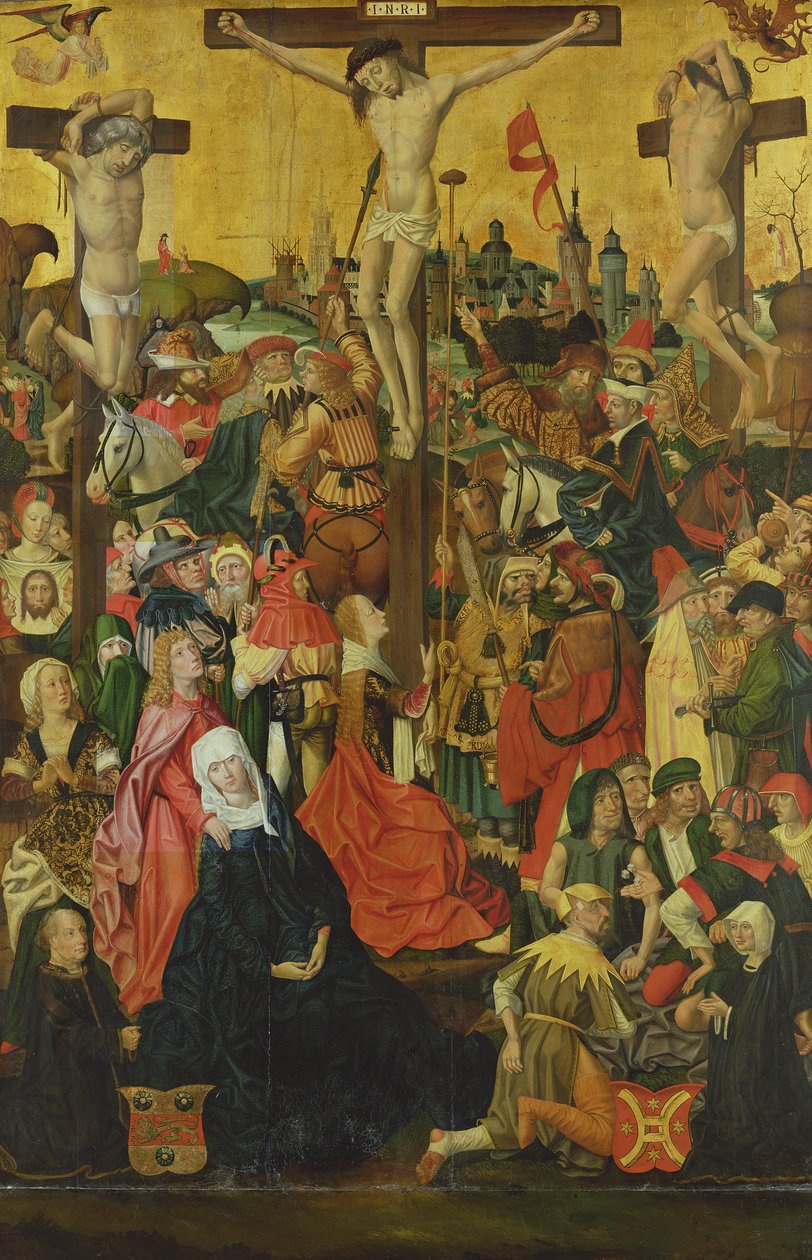 Die Kreuzigung, ca. 1500 von Hamburg Master