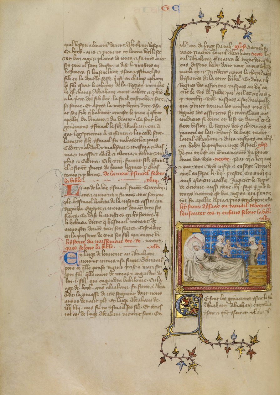 Die Geburt von Esau und Jakob von Master of Jean