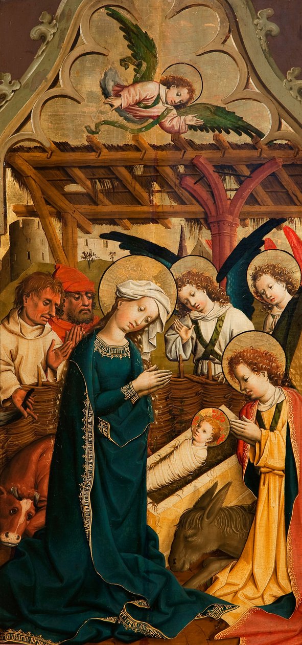 Geburt Christi (Die Heilige Nacht) von Master of Lichtenstein Castle