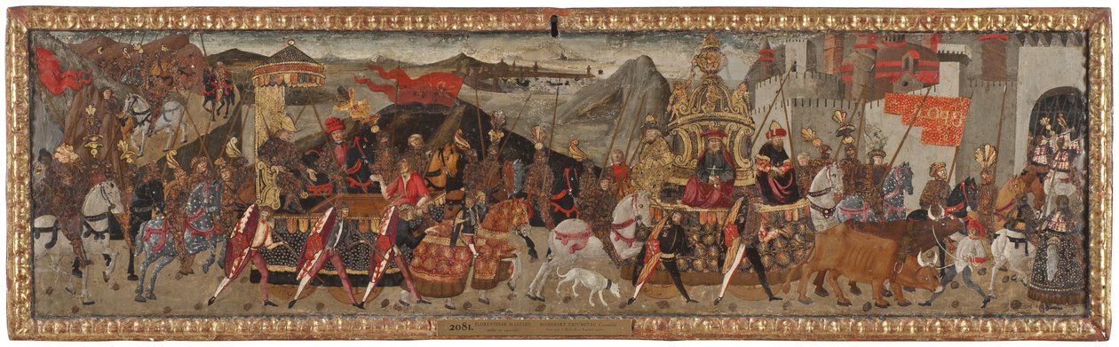 Der Triumph des Caesar, ca. 1480-1500 von Master of Marradi