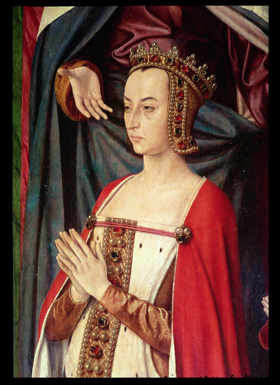 Anne von Frankreich (Detail) von Master of Moulins