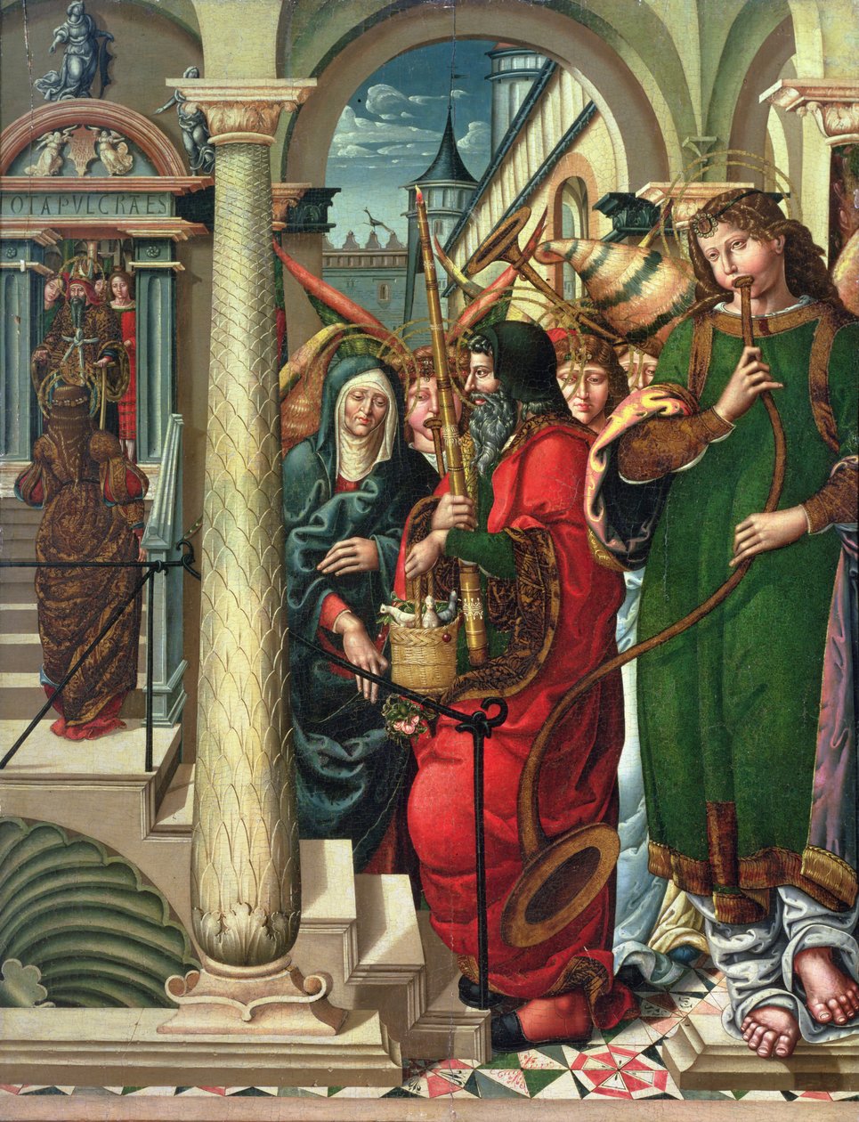 Die Darstellung der Jungfrau im Tempel, 1519 von Master of Sigena