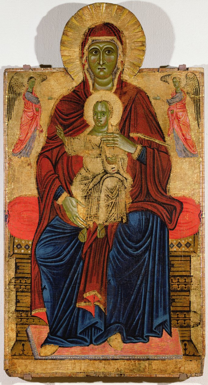 Madonna auf dem Thron von Master of the Bigallo Crucifix