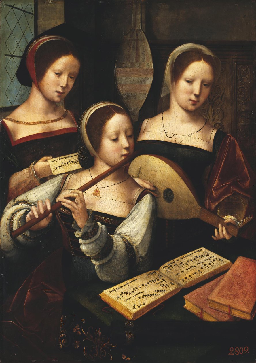 Musizierende Gesellschaft von Master of the Female Half Lengths