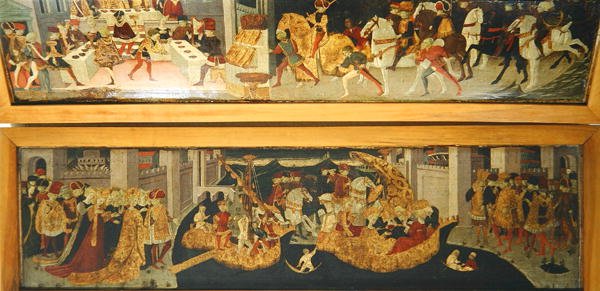 Die Geschichte von Alatiel Tavoli (Detail) von Master of the Jarves Chest