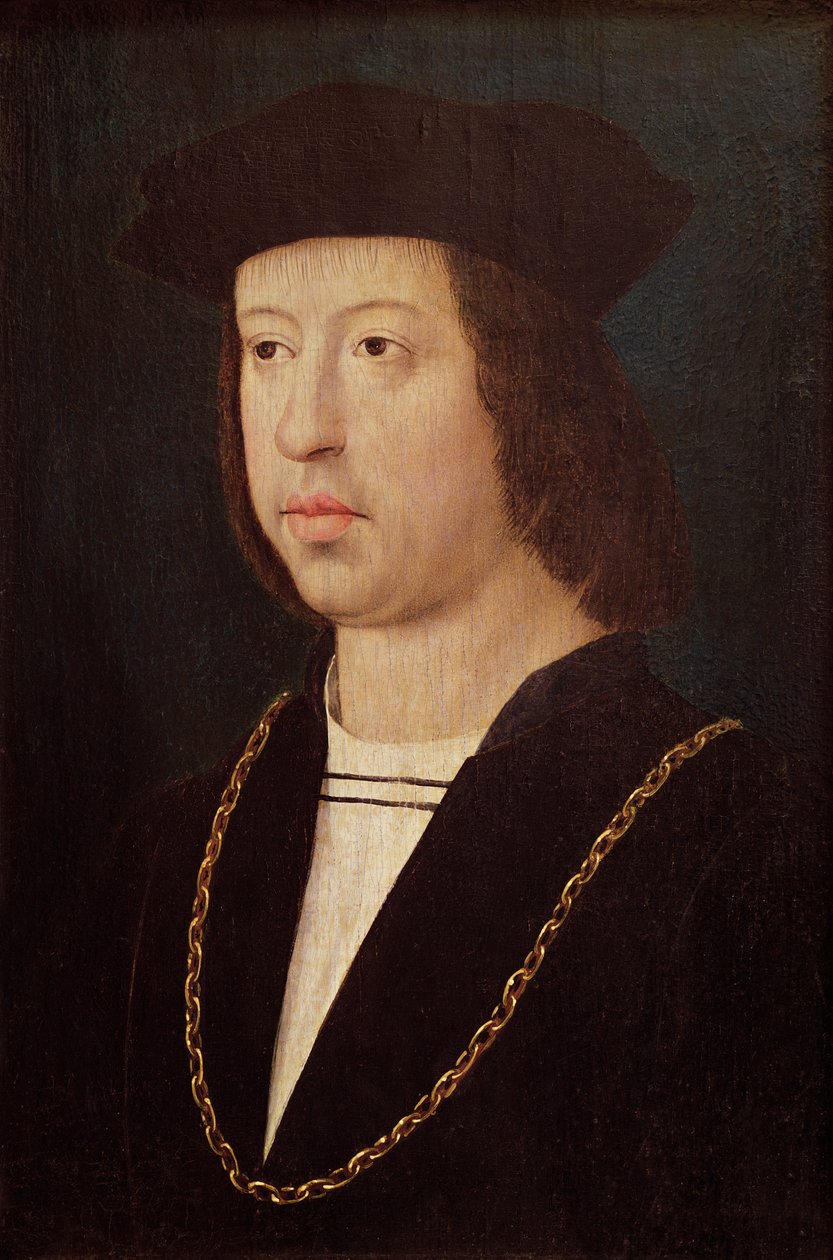 Porträt von Ferdinand II, König von Spanien von Master of the Legend of St. Madeleine
