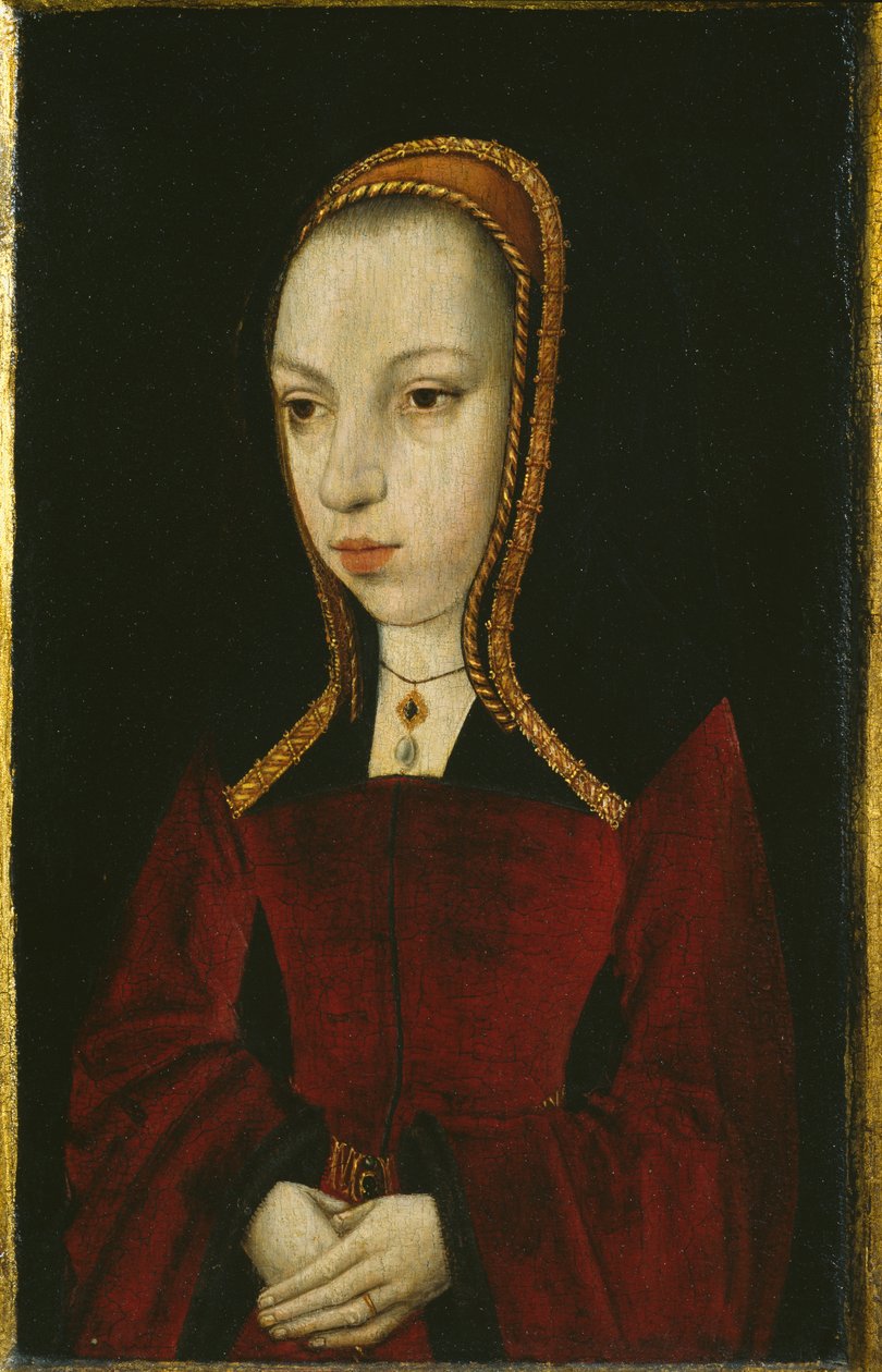 Porträt von Margarete von Österreich, ca. 1495 von Master of the Legend of the Magdalen