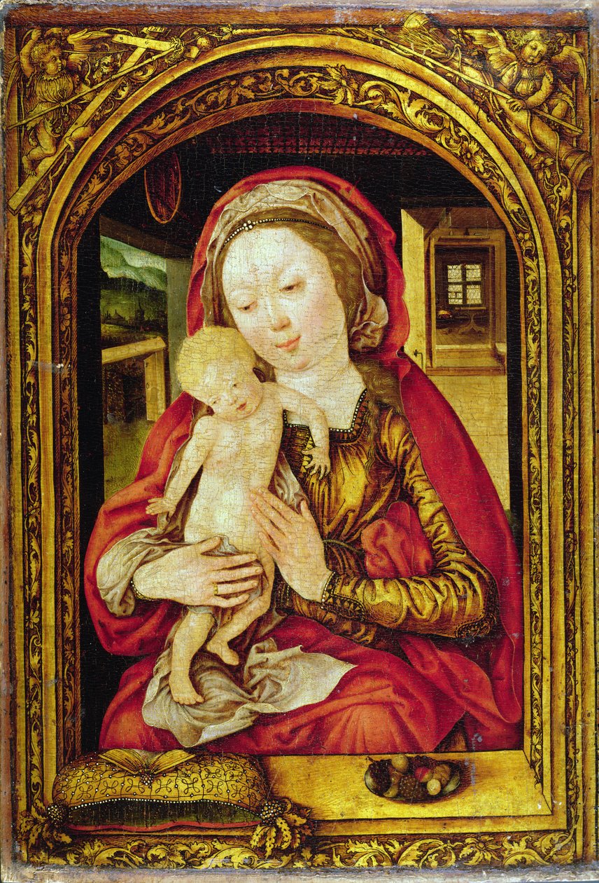 Die Madonna und das Kind von Master of the Mainz Epiphany