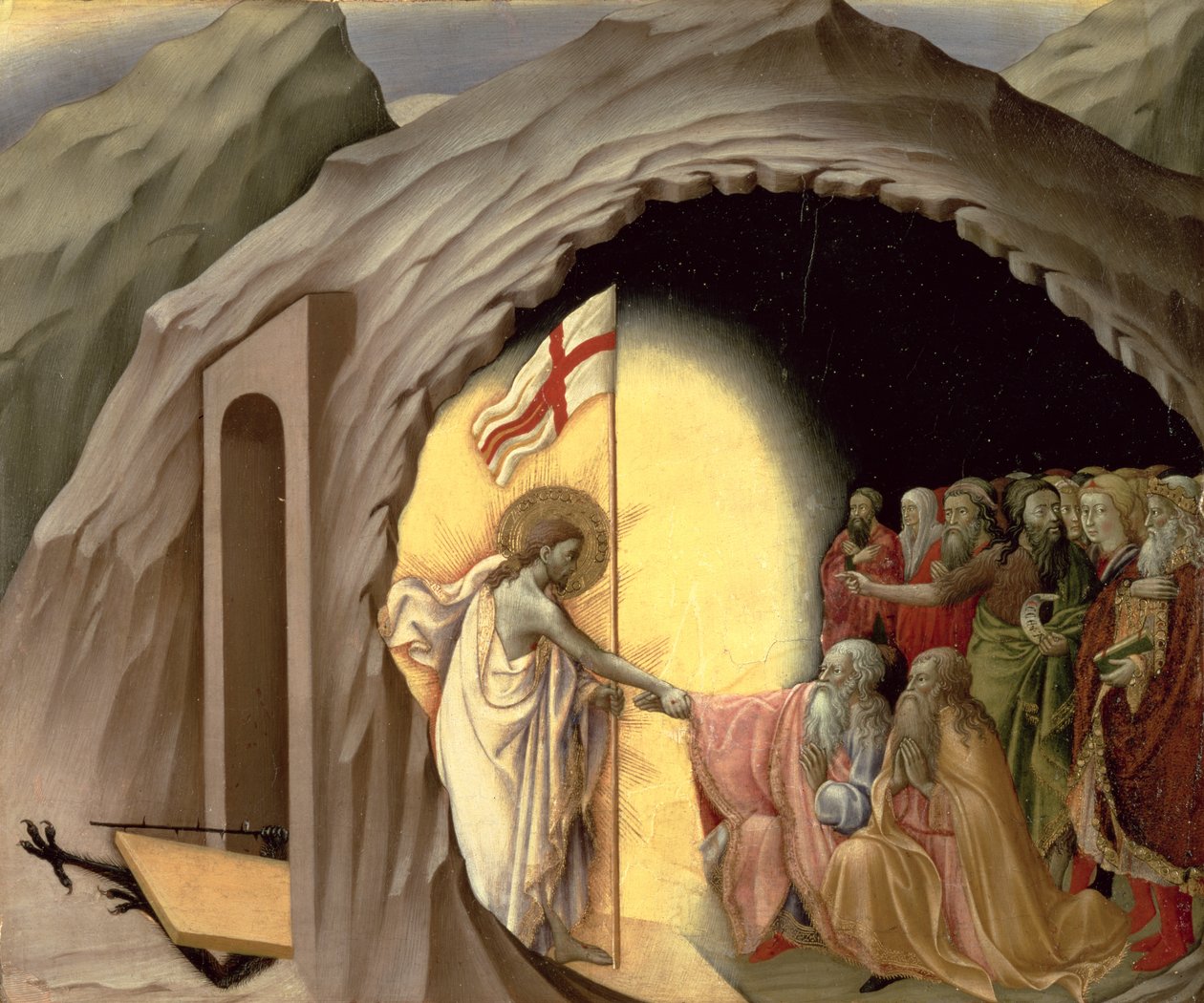 Der Abstieg in die Vorhölle, ca. 1440-44 von Master of the Osservanza