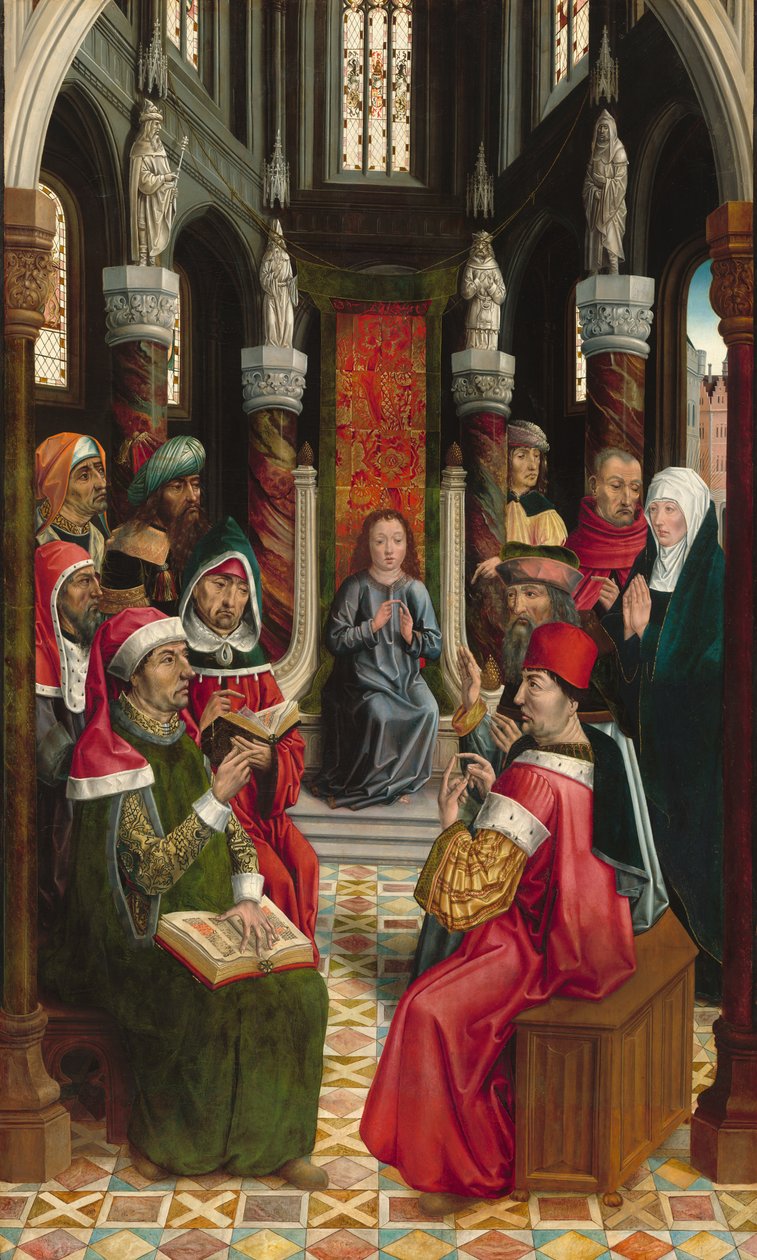 Christus unter den Ärzten von Master of the Retablo of