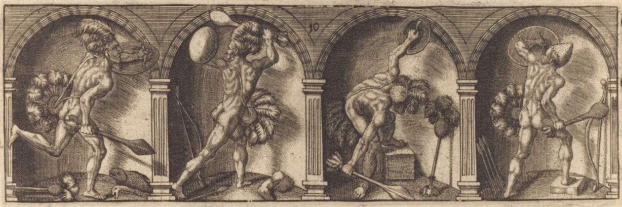 Die verschiedenen Porträts und Figuren X von Master AD