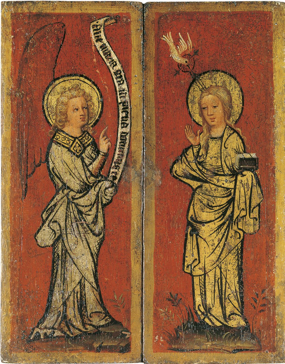 Die Verkündigung. Triptychon des Heiligen Antlitzes von Master Bertram of Minden