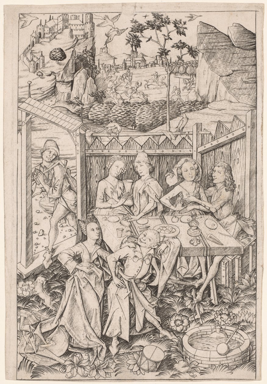 Der Garten der Liebe (Große Platte) von Master ES