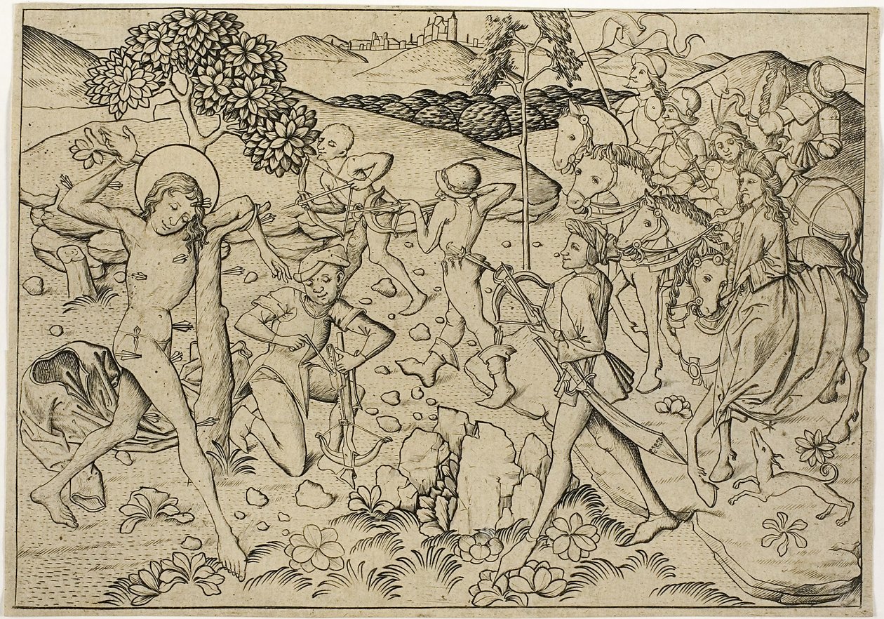 Das Martyrium des Heiligen Sebastian von Master E.S.